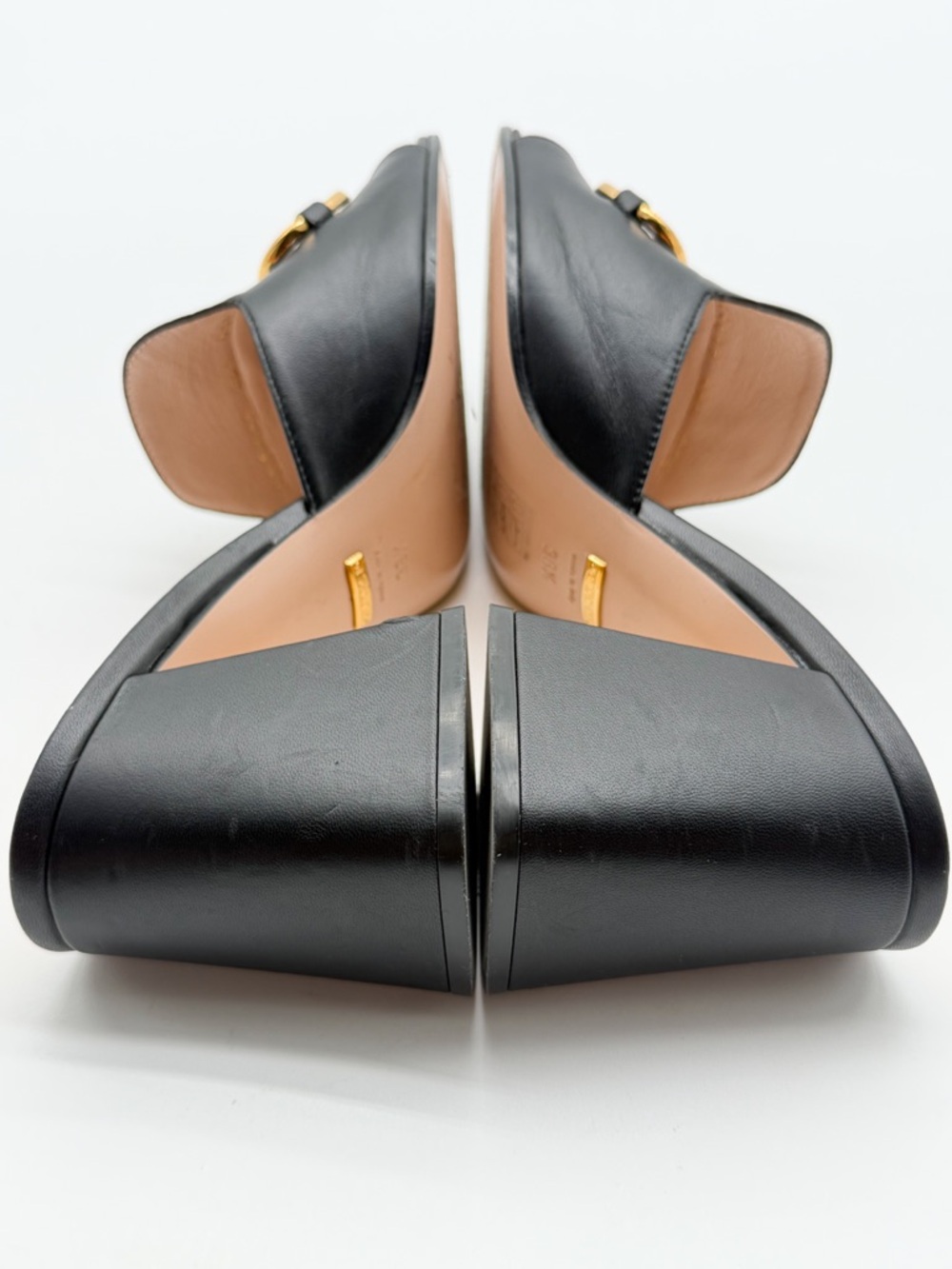 Gucci Baby Horsebit Block Heel
Slide Mules Leather Black EU 38.5 US 8.5 - Picture 8 of 11